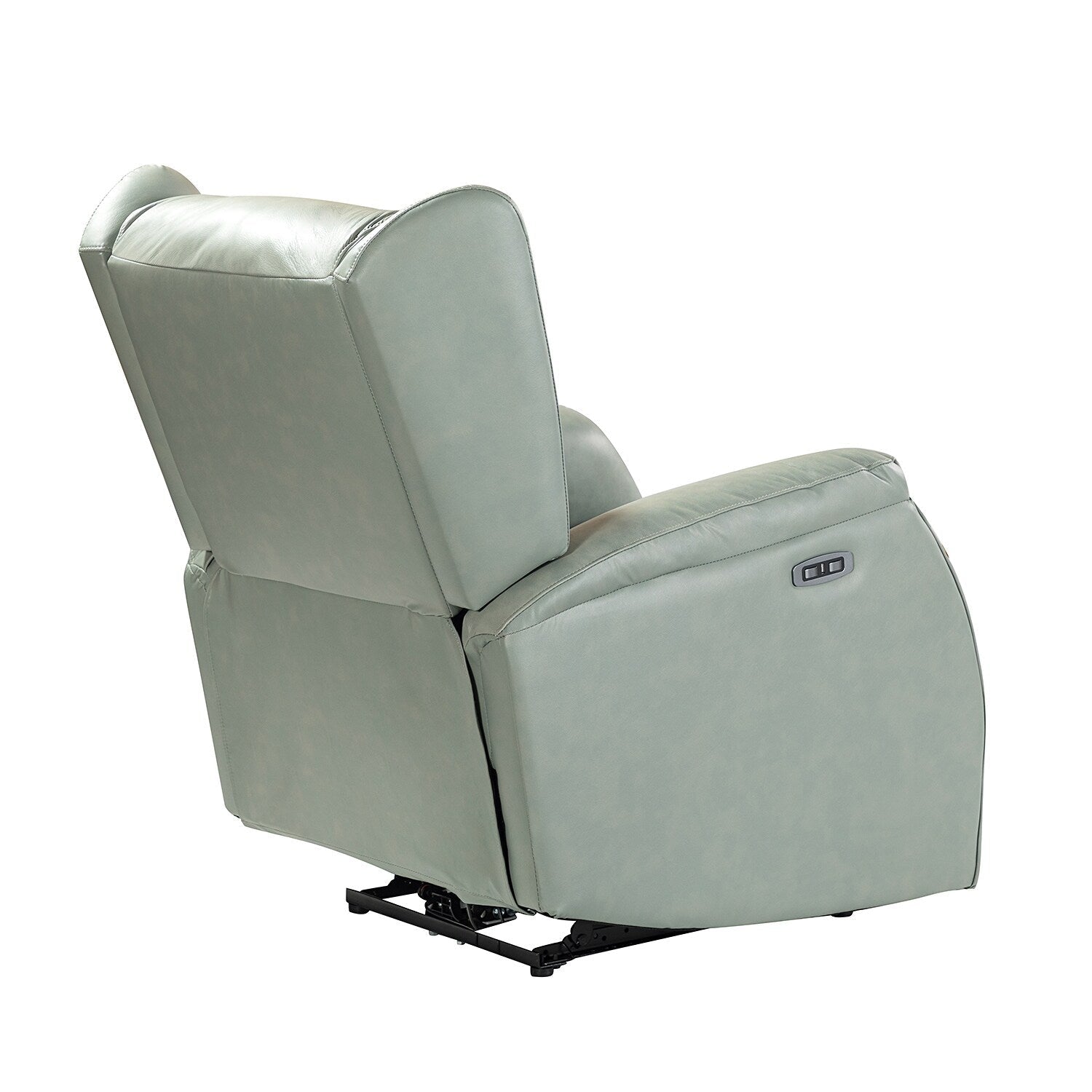 Fauteuil inclinable électrique Eduardo en cuir véritable avec port USB (lot de 2)