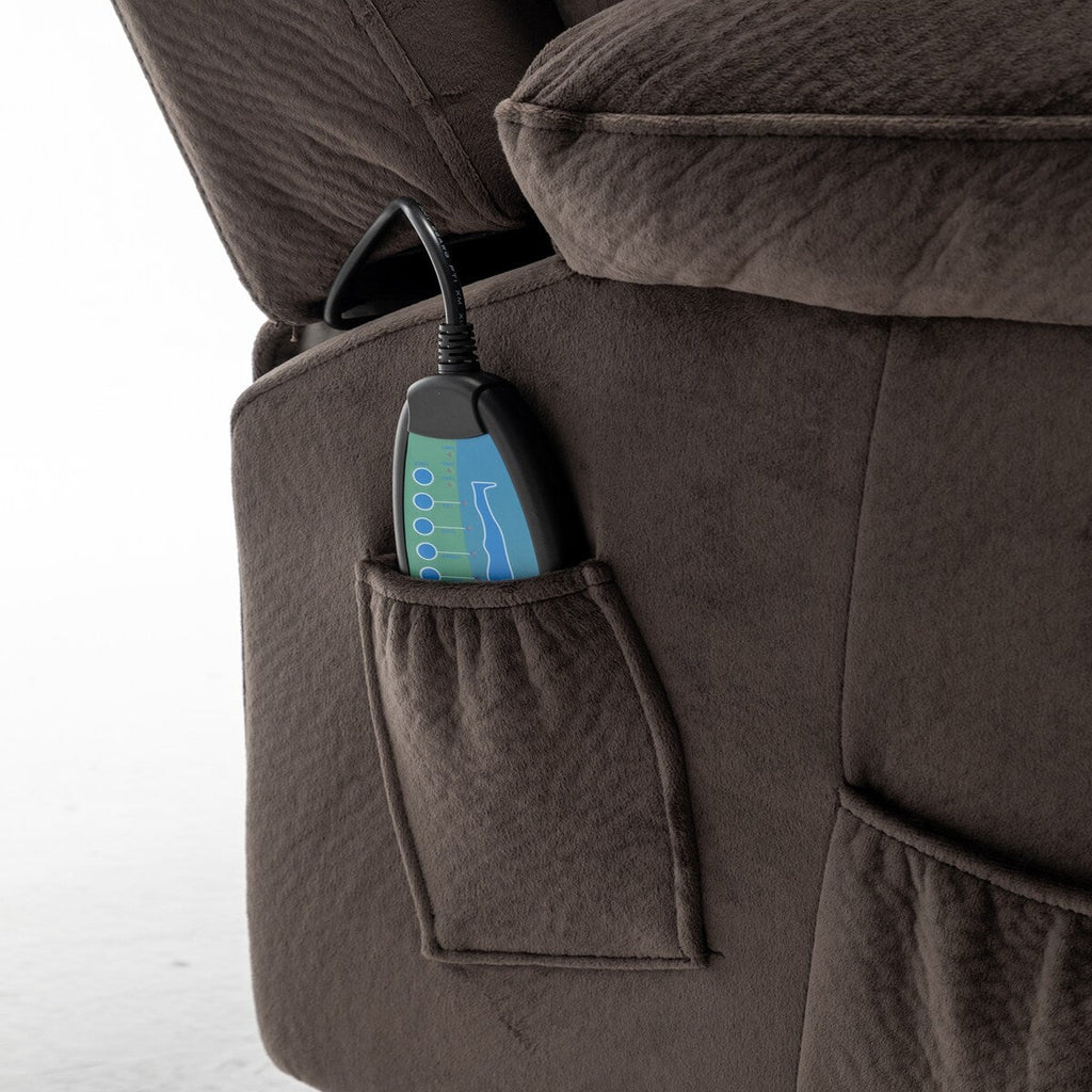 Fauteuil releveur électrique inclinable avec massage et chauffage