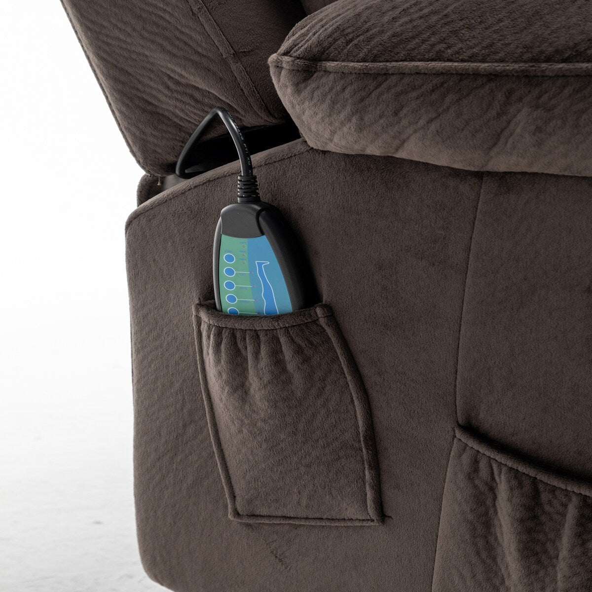 Fauteuil releveur électrique inclinable avec massage et chauffage