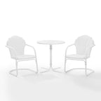 Ensemble bistro d'extérieur Crosley Tulip 3 pièces - 98 cm (L) x 29 cm (P) x 32,88 cm (H)