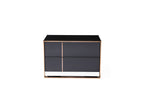 Nova Domus Cartier Modern Black & Rosegold Bedroom Set Model VGVCCARTIER-SET