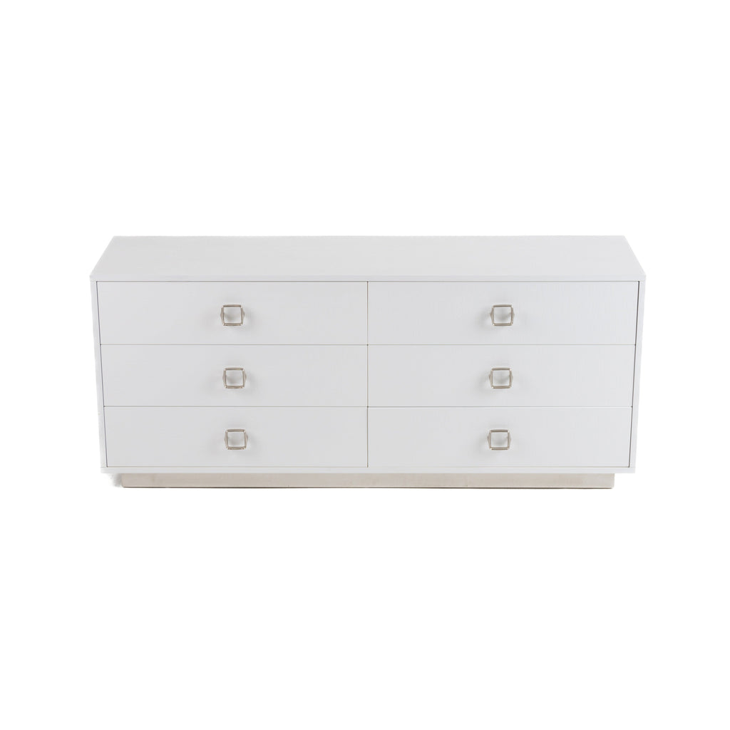 A&X Victoria Modern White Crocodile Dresser Model VGUNAW421-159-CROC