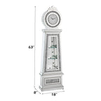 ACME Noralie Mirrored & Faux Diamonds Grandfather Clock with LED Model AC00349
