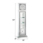 ACME Noralie Mirrored & Faux Diamonds Grandfather Clock with LED Model AC00354