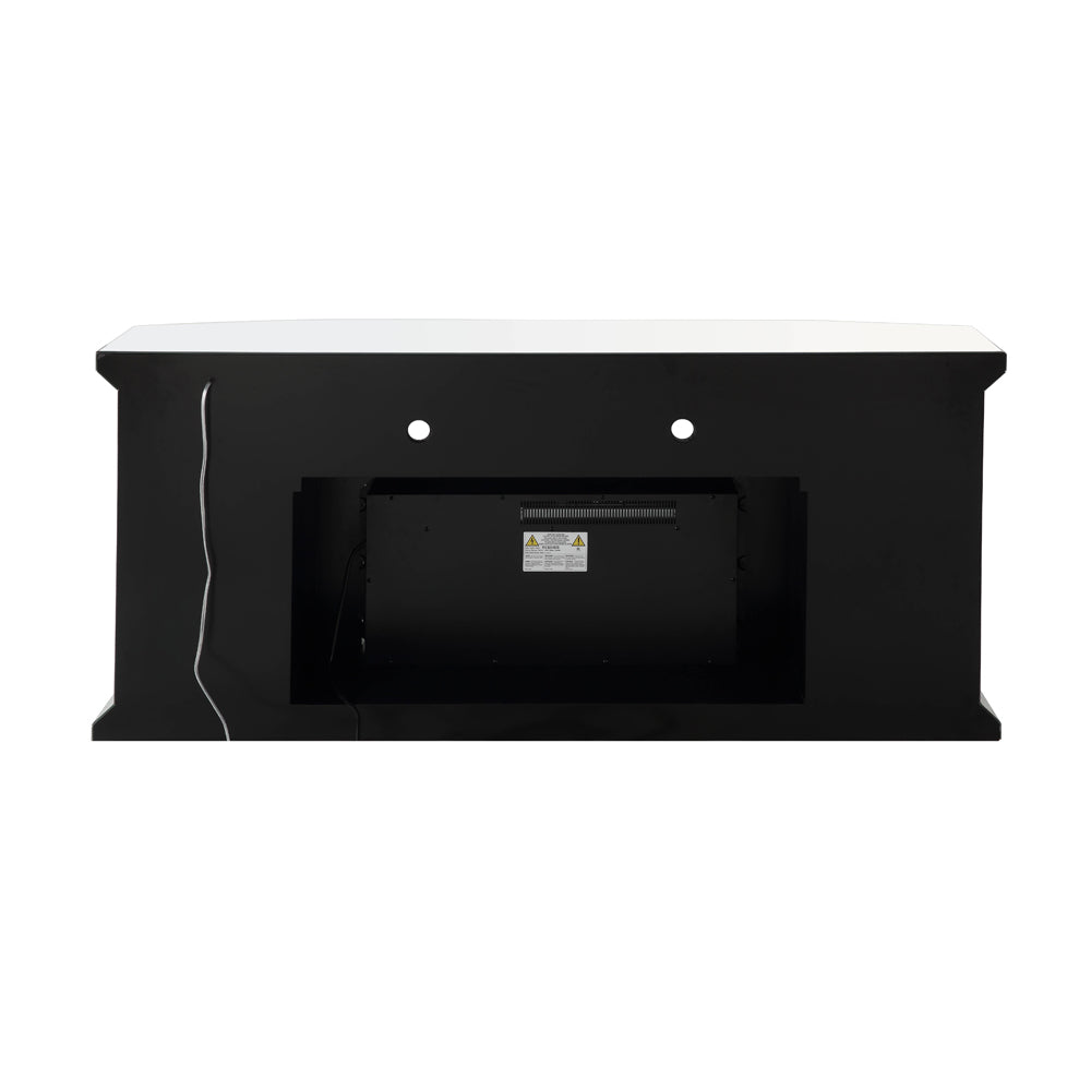 ACME Noralie Mirrored & Faux Diamonds TV Stand with Fireplace & LED Model AC00517