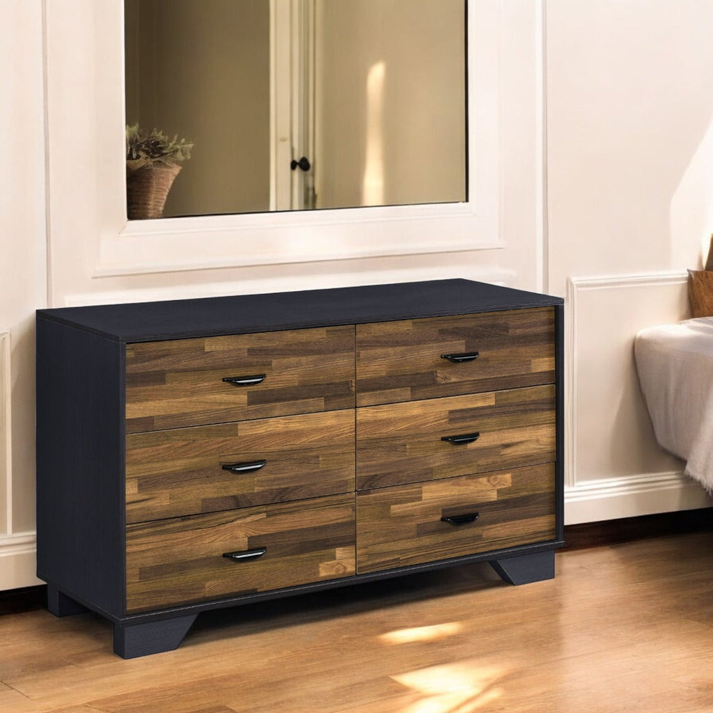 ACME Eos Walnut & Black Dresser Model AC00546