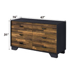 ACME Eos Walnut & Black Dresser Model AC00546