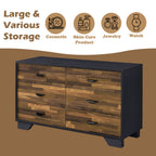 ACME Eos Walnut & Black Dresser Model AC00546