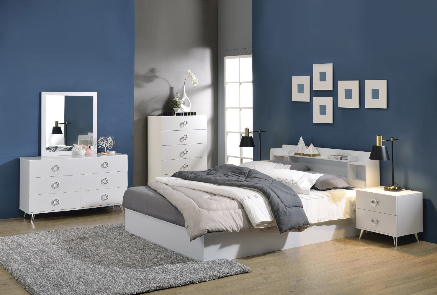 ACME Perse White Dresser Model AC00549