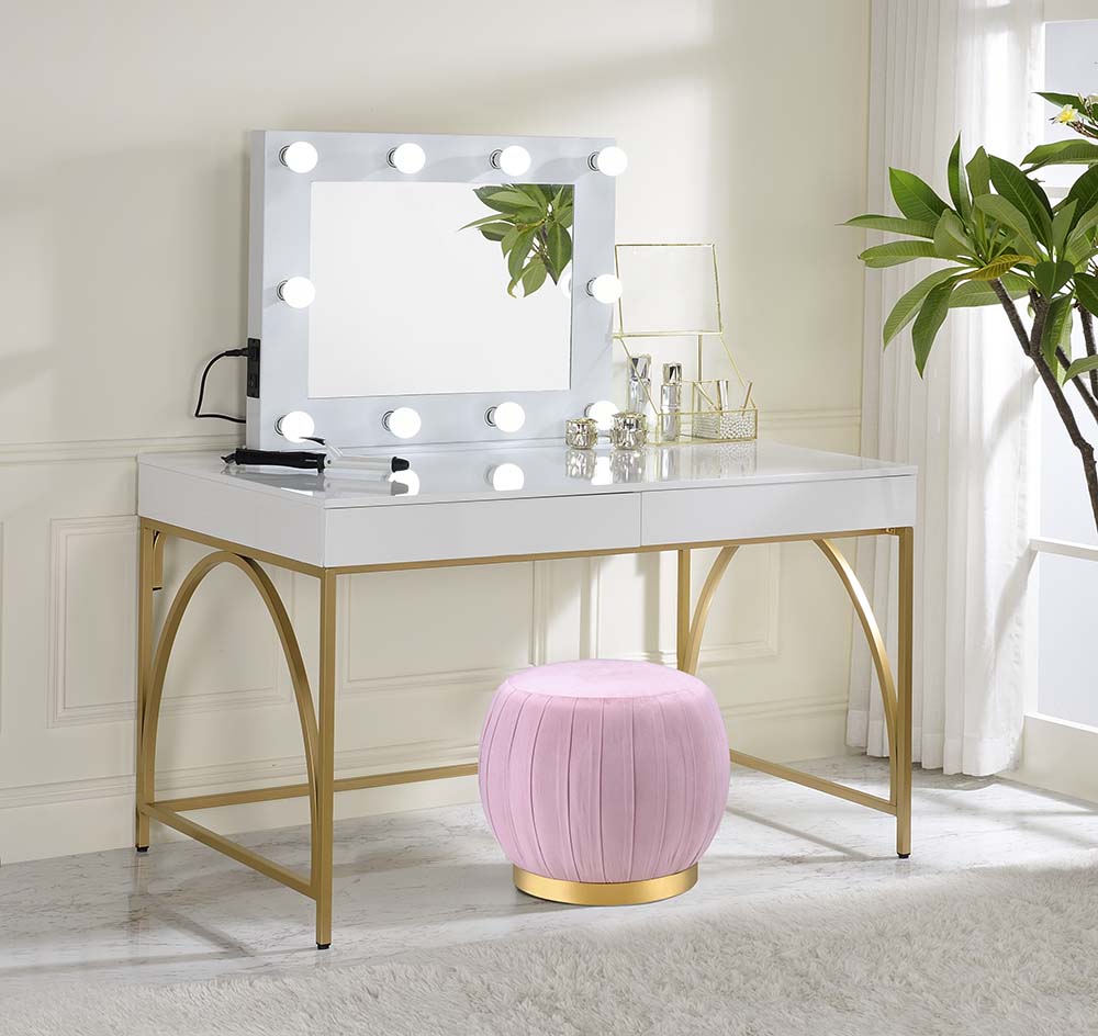 ACME Avery White Accent Mirror Model AC00759