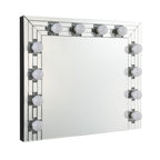 ACME Noralie Mirrored & Faux Diamonds Accent Mirror Model AC00761