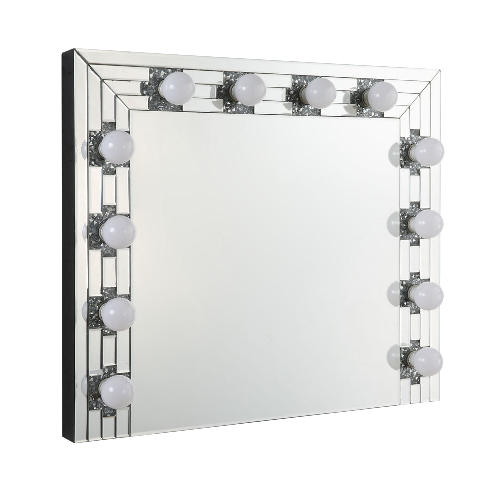 ACME Noralie Mirrored & Faux Diamonds Accent Mirror Model AC00761
