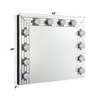 ACME Noralie Mirrored & Faux Diamonds Accent Mirror Model AC00761