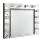 ACME Noralie Mirrored & Faux Diamonds Accent Mirror Model AC00762