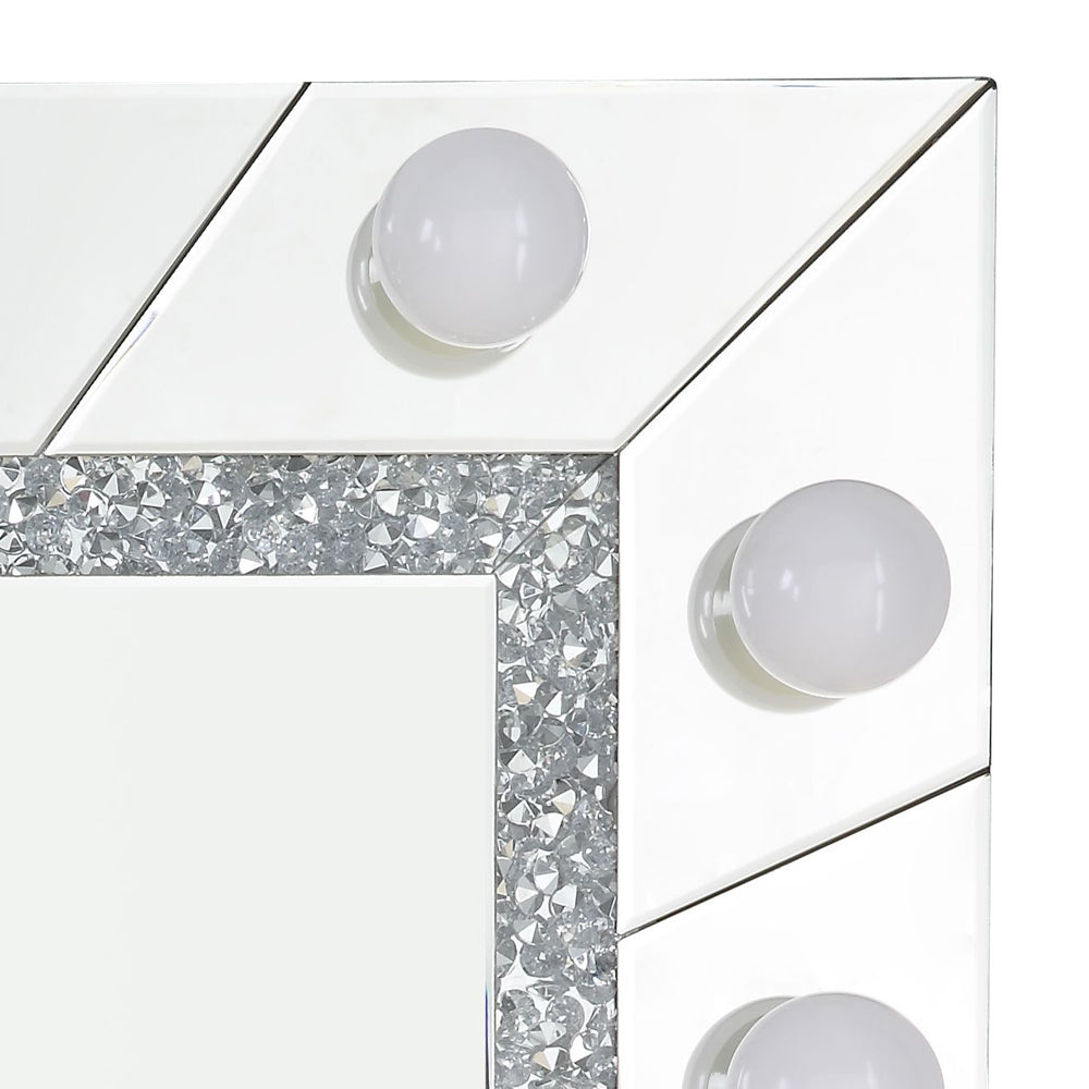 ACME Noralie Mirrored & Faux Diamonds Accent Mirror Model AC00762