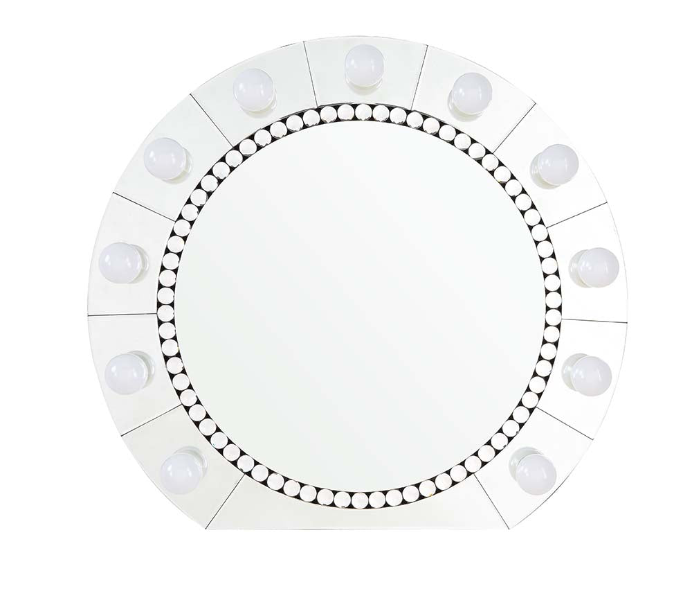 ACME Farai Mirrored & Faux Crystal Diamonds Accent Mirror Model AC00763