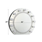 ACME Farai Mirrored & Faux Crystal Diamonds Accent Mirror Model AC00763