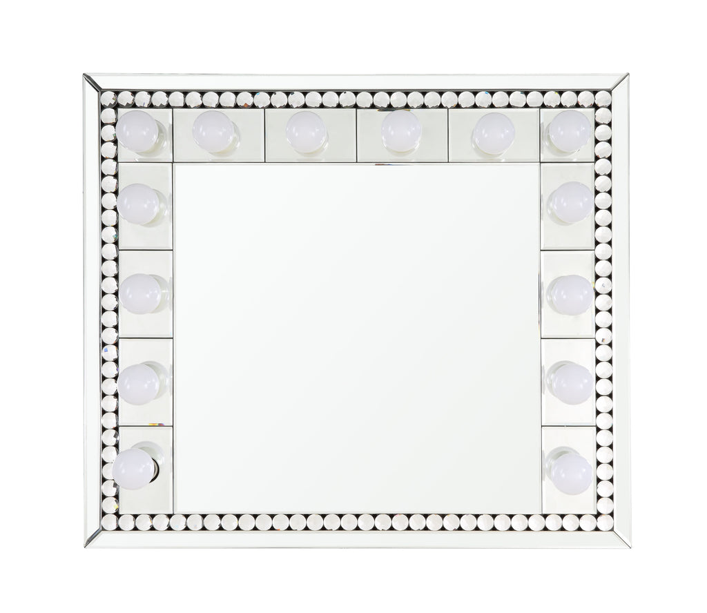 ACME Farai Mirrored & Faux Crystal Diamonds Accent Mirror Model AC00764