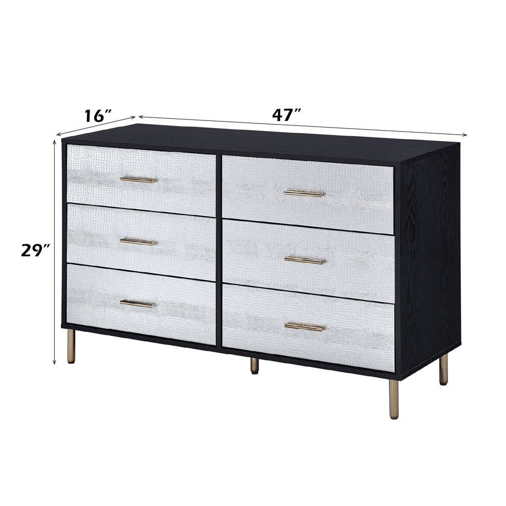 ACME Myles Black Silver & Gold Dresser Model AC00961