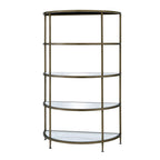 ACME Aditya Mirrored & Antique Brass Rack Model AC02738