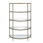 ACME Aditya Mirrored & Antique Brass Rack Model AC02738