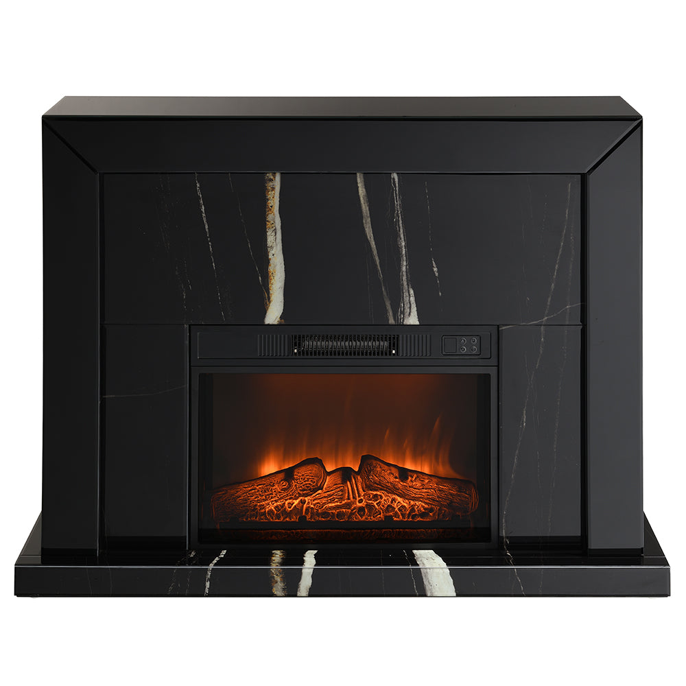 ACME Drisana Black Mirrored Fireplace Model AC03869
