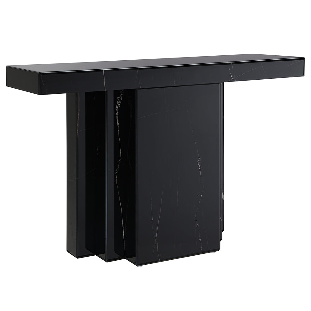 ACME Drisana Black Mirrored Console Table Model AC03870