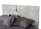Nova Domus Alexa Italian Modern Grey Bed & 2 Nightstands Set Model VGACALEXA-BEDNS-SET