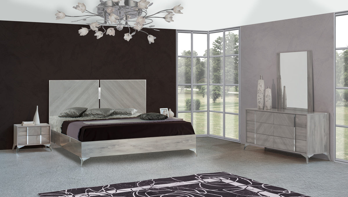 Eastern King Nova Domus Alexa Italian Modern Grey Bedroom Set Model VGACALEXA-SET-EK