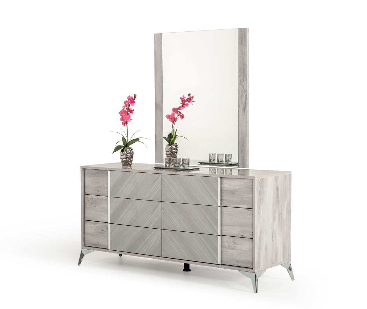 Nova Domus Alexa Italian Modern Grey Dresser Model VGACALEXA-DRS