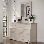 Furniture of America Stavros White Rustic Dresser Model AM7002WH-D