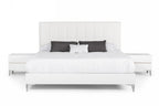 Nova Domus Angela Queen Italian Modern White Eco Leather Bedroom Set Model VGACANGELA-SET-Q