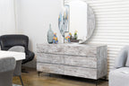 Nova Domus Aria Italian Modern Multi Grey With Texture Dresser Model VGAC-ARIA-DRESSER