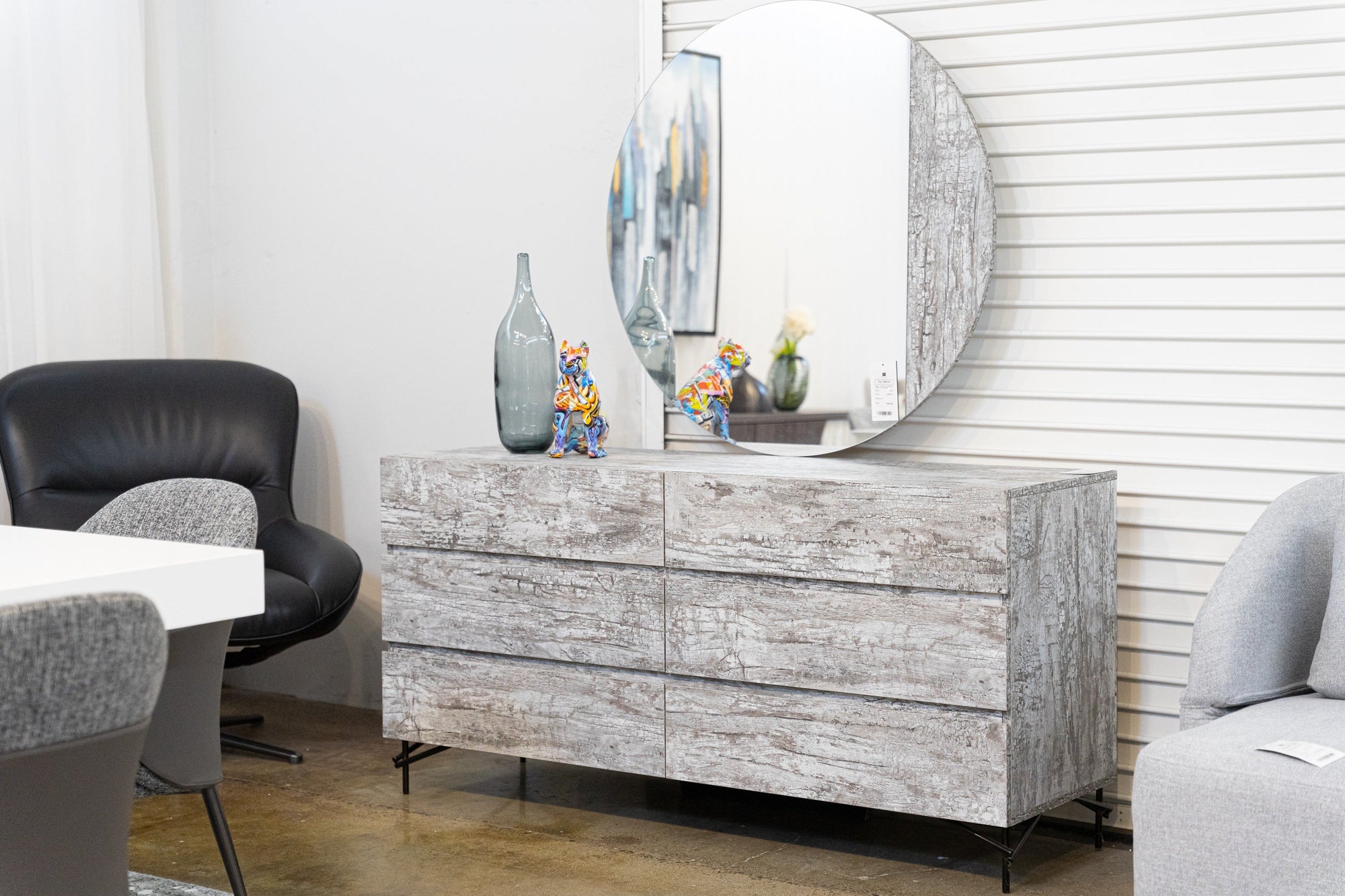 Nova Domus Aria Italian Modern Multi Grey With Texture Dresser Model VGAC-ARIA-DRESSER