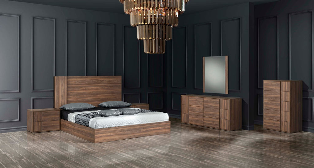 Nova Domus Asus Queen Italian Modern Walnut Bedroom Set Model VGACASUS-SET-Q