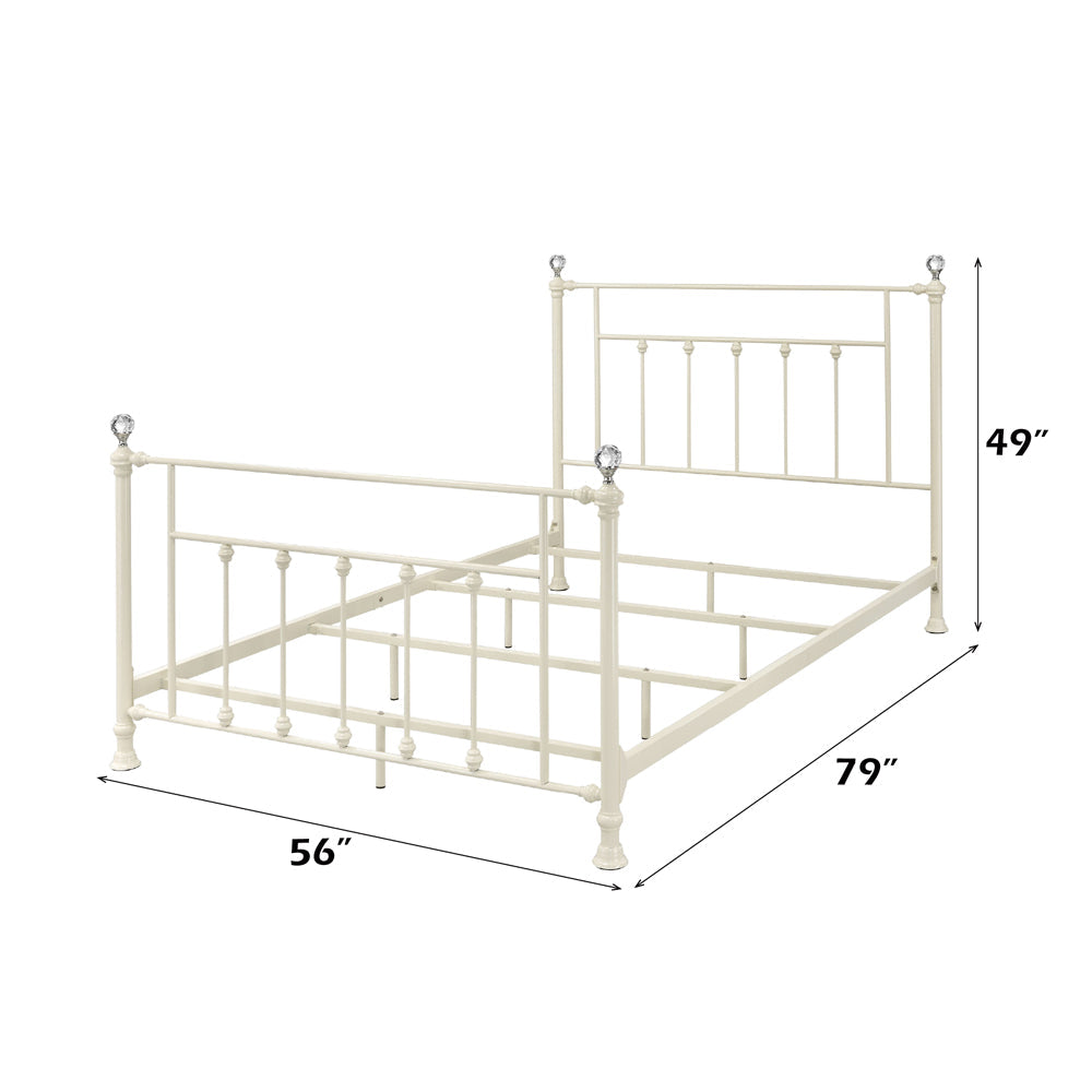 ACME Comet White Full Bed Model BD00133F