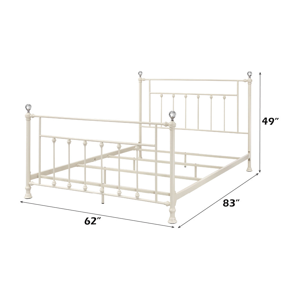 ACME Comet White Queen Bed Model BD00134Q