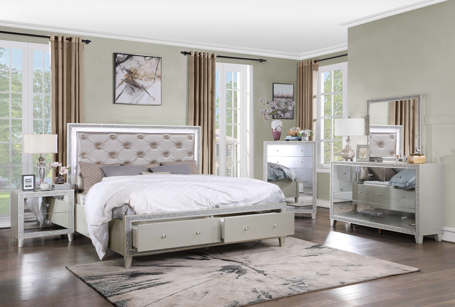 ACME Sliverfluff Mirrored & Champagne Mirror Model BD00244