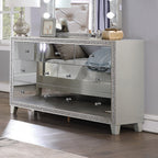 ACME Sliverfluff Mirrored & Champagne Dresser Model BD00246