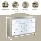 ACME Sliverfluff Mirrored & Champagne Dresser Model BD00246