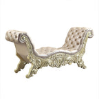 ACME Vatican Synthetic Leather Light Gold & Champagne Silver Bench Model BD00466