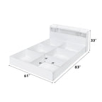 ACME Perse White Queen Bed with Storage Model BD00548Q