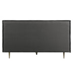 ACME Metis Gray Top Grain Leather Eastern King Bed Model BD00558EK