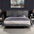 ACME Metis Gray Top Grain Leather Queen Bed Model BD00559Q