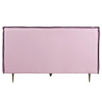 ACME Metis Pink Top Grain Leather Eastern King Bed Model BD00560EK