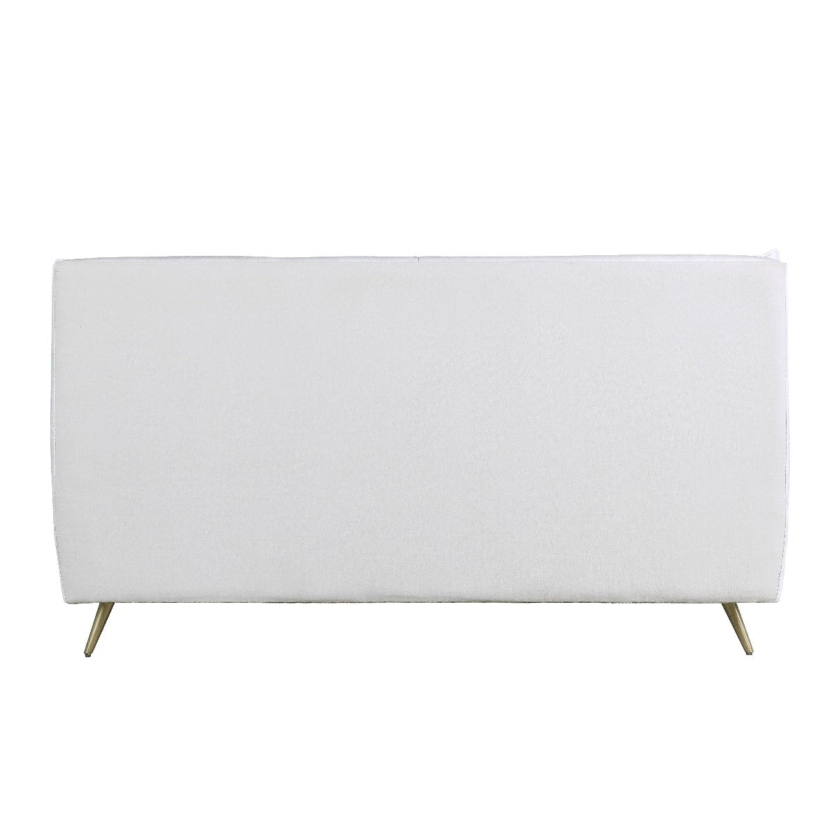 ACME Doris Vintage White Top Grain Leather Eastern King Bed Model BD00564EK