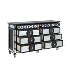 ACME Varian II Mirrored Black & Silver Dresser Model BD00587