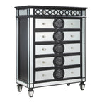 ACME Varian II Mirrored Black & Silver Chest Model BD00588