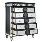 ACME Varian II Mirrored Black & Silver Chest Model BD00588