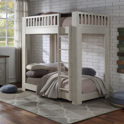ACME Cedro Weathered White Bunk Bed (Twin | Twin)Model BD00612